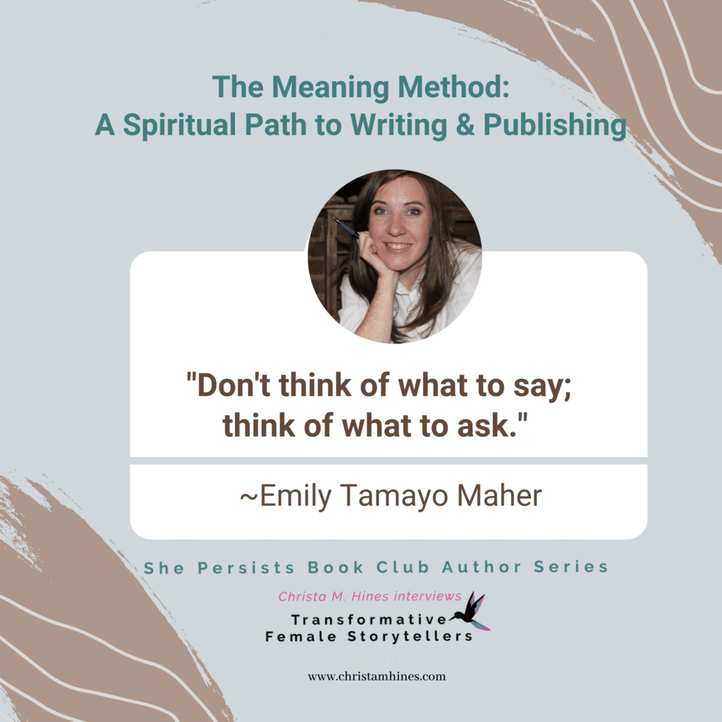 "Don't think of what to say, think of what to ask."